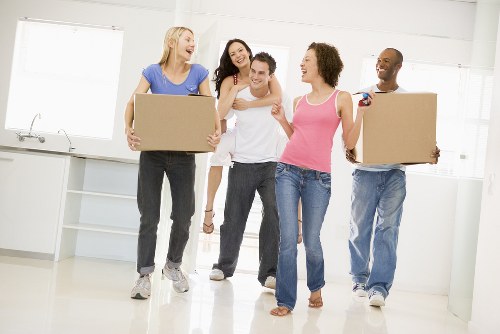 Packing and moving office equipment for a Shoreditch business