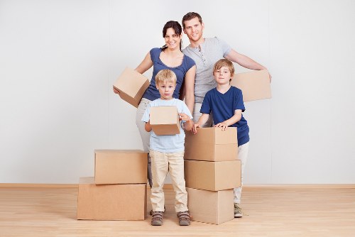 Careful packing of student belongings for local transport