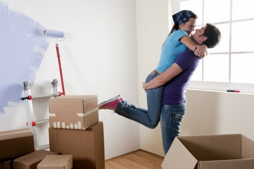 Careful handling of office items in a Shoreditch move