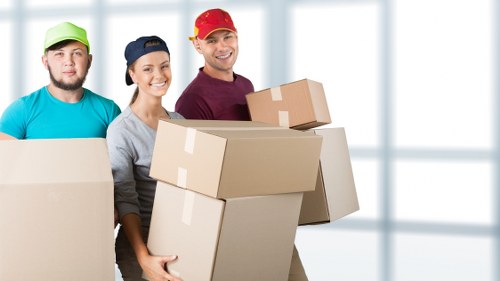 Loading furniture and equipment for a Shoreditch van service