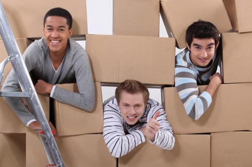 Commercial office move support in Shoreditch with a van