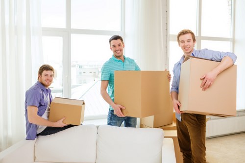 Waste collection and compliant disposal for a moving service