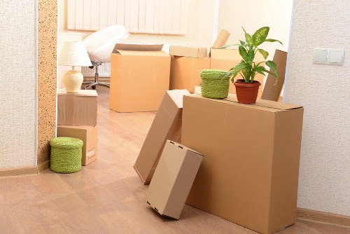 Local moving team handling a small office move in Shoreditch