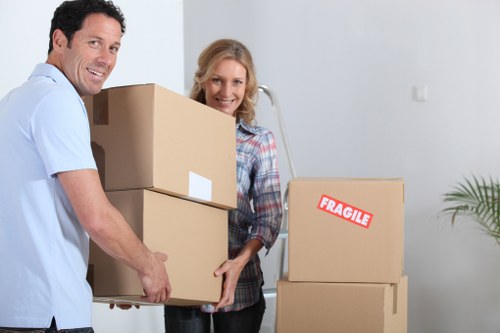 Shoreditch removals van loaded for local home and business moving service